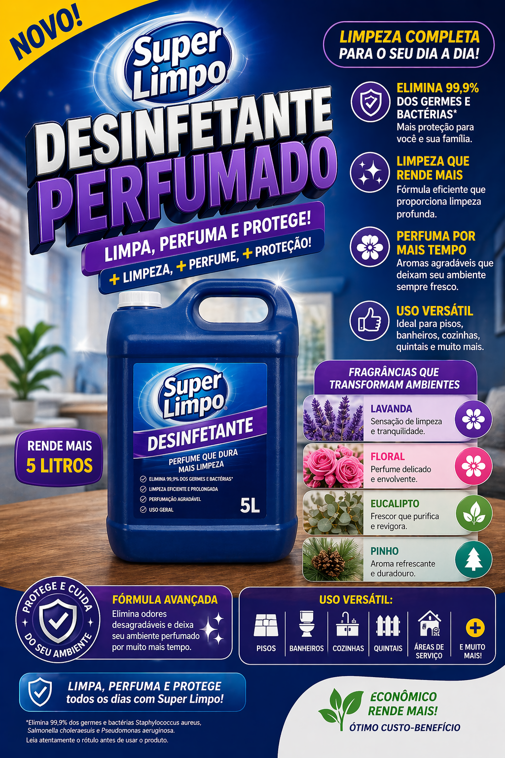 Desinfetante Perfumado 5L